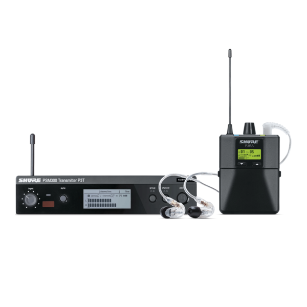 PSM300 WIRELESS IEM SYSTEM WITH SE215-CL EARPHONES / H20 (FREQUENCY RANGE: 518 – 542 MHZ)