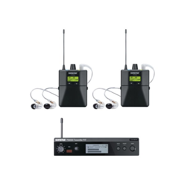TWIN PACK IN-EAR MONITORING SYSTEM INCL TRANSMITTER, 2 RECEIVERS WITH 2 - SE215 EARBUDS