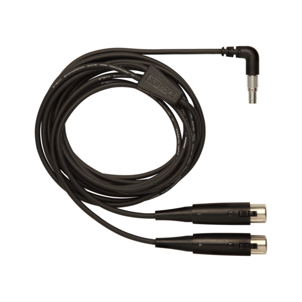 10FT INPUT CABLE FOR P6HW HARDWIRED BODYPACK(5 PIN LEMO CONNECTOR TO L & R FEMALE XLR CONNECTORS)