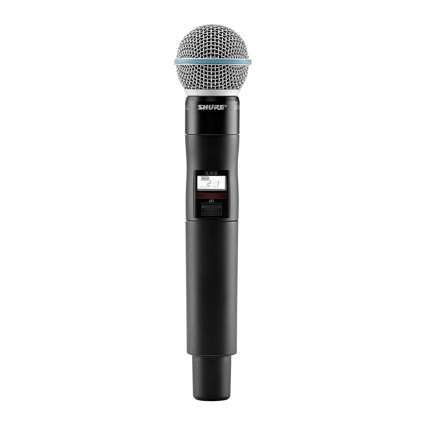 QLX-D DIGITAL HANDHELD WIRELESS TRANSMITTER WITH BETA 58A MIC / HANDHELD MIC COMPONENT ONLY
