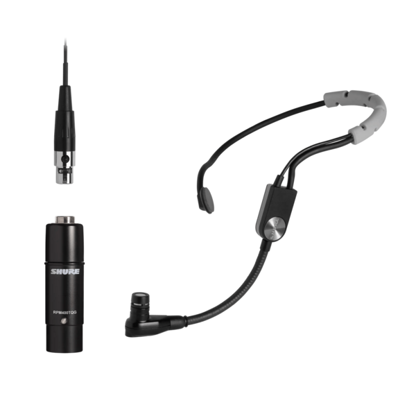 HEADSET CARDIOID CONDENSER MIC WITH SNAP-FIT WINDSCREEN AND INLINE XLR PREAMP