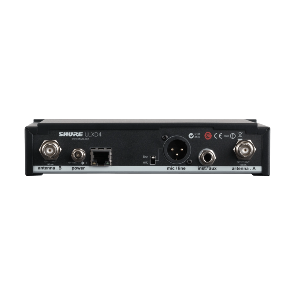 ULX-D DIGITAL SINGLE-CHANNEL WIRELESS RACKMOUNT RECEIVER / HALF-RACK / RECEIVER COMPONENT ONLY