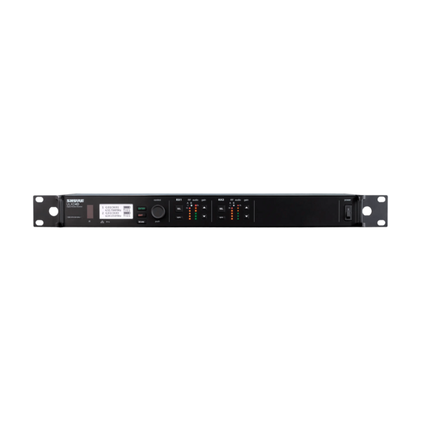 ULX-D DIGITAL DUAL-CHANNEL WIRELESS RACKMOUNT RECEIVER / 1RU / RECEIVER COMPONENT ONLY