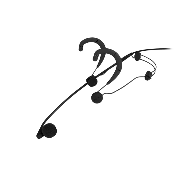 BETA 54 SUPERCARDIOID CONDENSER HEADWORN MICROPHONE, BLACK, 5FT ATTACHED CABLE WITH 4-PIN MINI