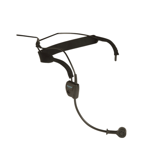 HEADWORN CARDIOID DYNAMIC MICROPHONE WITH 4' CABLE AND XLR CONNECTOR WITH BELT CLIP
