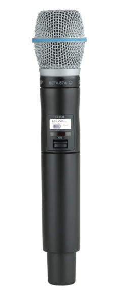 DIGITAL HANDHELD TRANSMITTER WITH BETA 87A CAPSULE (470-608MHZ)