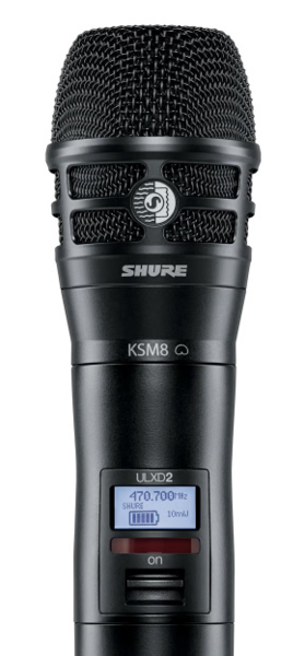 DIGITAL HANDHELD TRANSMITTER WITH KSM8 CAPSULE (470-608MHZ)
