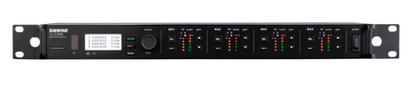 ULX-D DIGITAL QUAD 4-CHANNEL WIDE BAND WIRELESS RACKMOUNT RECEIVER / 1RU / RECEIVER COMPONENT ONLY