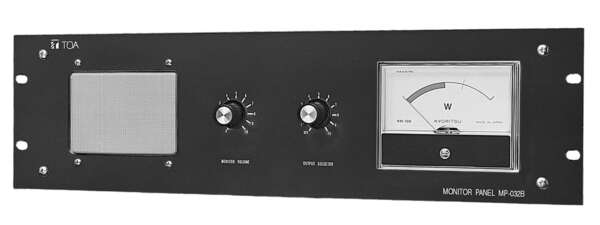 MONITOR PANEL- 10-CHANNEL- 25/50/70.7/100 V- BLACK (3U)