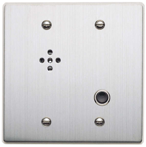 ECONOMY INDOOR SUB-STATION, STAINLESS STEEL FACEPLATE (#14 AWG), CALL BUTTON, LOUDSPEAKER,