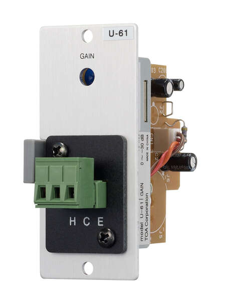LINE INPUT MODULE- UNBALANCED- 220K OHMS- COMPRESSOR- REMOVABLE TERMINAL BLOCK