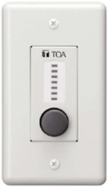 ASSIGNABLE VOLUME REMOTE BUTTON PANEL W/LED INDICATORS. FITS SINGLE-GANG ELECTRICAL BOX.