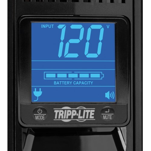 TRIPP LITE UPS BATTERY BACKUP SMART LCD 1500VA 900W AVR 2U RACK TOWER 120V 8 OUTLETS LCD