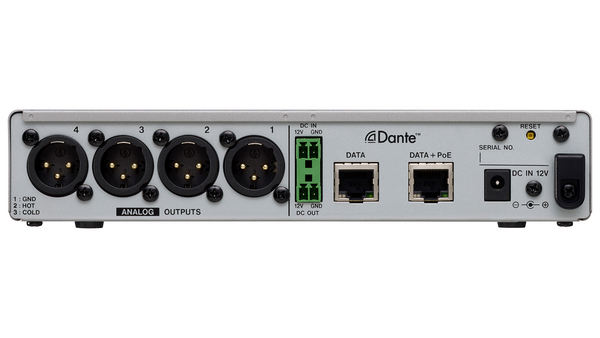 LINE OUTPUT DANTE CONVERTER W/DSP XLR