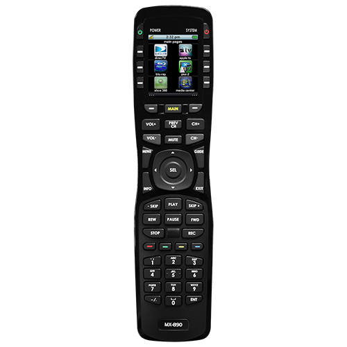 IR/RF HARD BUTTON REMOTE CONTROL WITH COLOR LCD