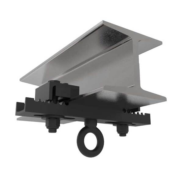 BEAM CLAMP 7-12" SINGLE HANG POINT WITH EYE, GALVANIZED