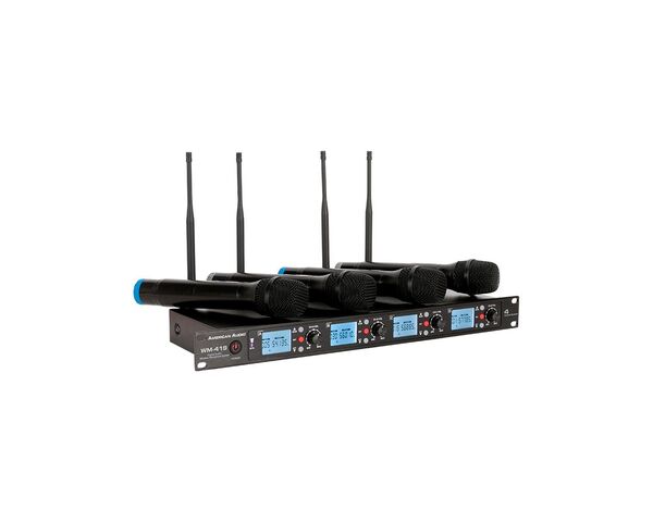 WM-419; 4-CHANNEL WIRELESS UHF HANDHELD MICROPHONE SYSTEM