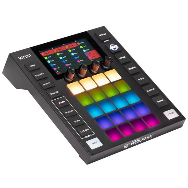 WMX1 MK2, STANDALONE LIGHTING CONTROL SYSTEM WITH DMX 4.3" COLOR TOUCHSCREEN & 37 BUTTONS