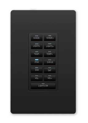 METREAU 13-BUTTON ETHERNET KEYPAD, INSTALL IN DECORA-STYLE WALLPLATES, BLACK