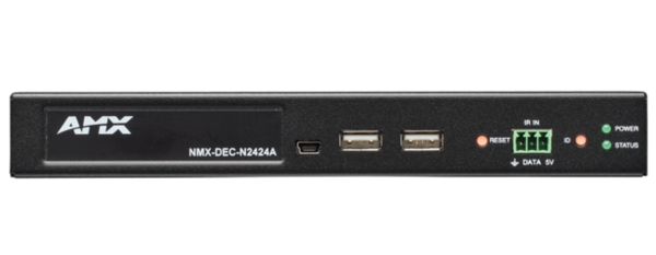 N2400 SERIES JPEG2000 STAND-ALONE 4K DECODER 4K 60 4:4:4 WITH TWO TWO RJ45 (ONE WITH POE), SERIAL