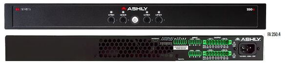 4CH POWER AMPLIFIER 4X250W @ 4 OHMS, 8 OHMS, 70V, 100V / 1 RU, RACK KIT INCLUDED