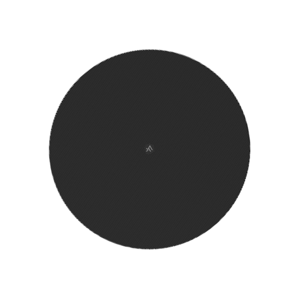 6" ROUND BLACK GRILLE FOR ATLAS+FYNE FC CEILING SPEAKERS