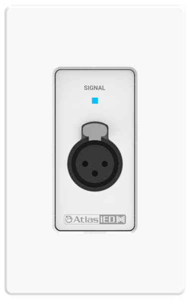 ATMOSPHERE REMOTE XLR INPUT / WHITE WALL PLATE