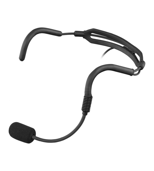 HEADSET MICROPHONE, CONDENSER, SUPERCARDIOID, HI SPL CAPABLE, 3' CABLE WITH MINI-XLR / BLACK