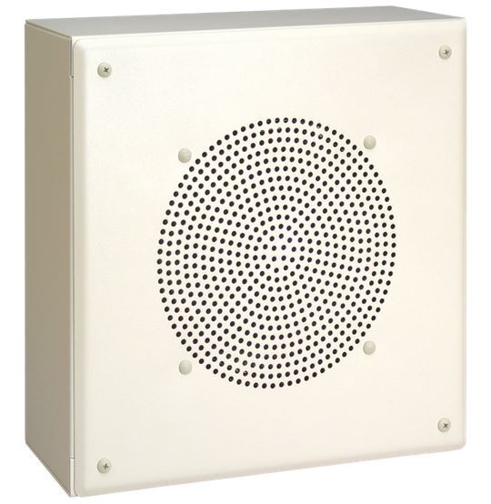 METAL BOX SPEAKER - SQ METAL ENCLOSURE, 8" SPEAKER, MULTI-TAP 4-WATT 70V/25V TRANSFORMER