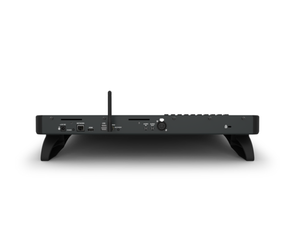 CHAMSYS QUICK Q10-
1 UNIVERSE VIA DIRECT DMX512 OUT OR ETHERNET
, CONTROLLER W/ FADERS & TOUCHSCREEN