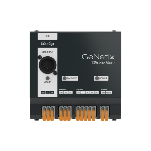 CHAMSYS GENETIX 10SCENE STORE, STORES 10 STATIC LIGHTING SCENES