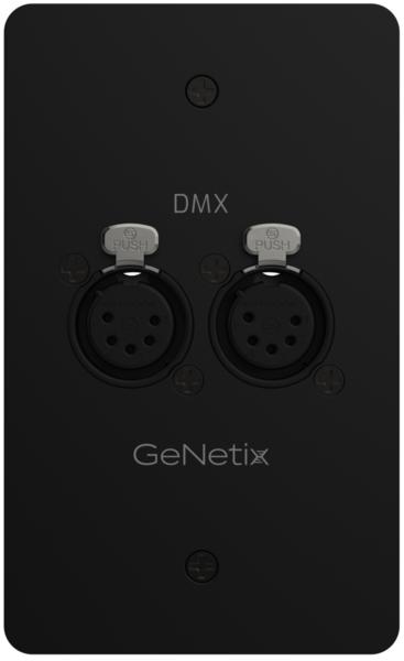 GENETIX DMX PASSTHROUGH DUAL PORT FEMALE US