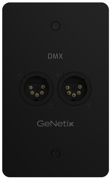 GENETIX DMX PASSTHROUGH DUAL PORT MALE US