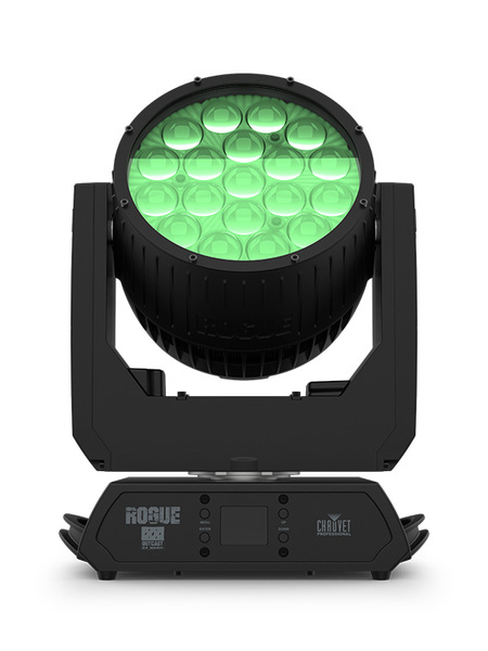 IP65 RGBW LED YOKE WASH FIXTURE, 5 ZONES OF LED CONTROL FOR PIXEL MAPPING CONTROL