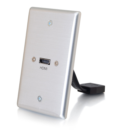 ALUMINUM SINGLE GANG WP HDMI PIGTAIL