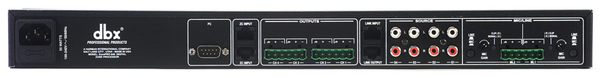 6X4 DIGITAL ZONE PROCESSOR W/FRONT PANEL CONTROL-6 INPUTS (2 BAL MIC/LINE + 4 UNBAL RCA)X 4 OUTPUTS