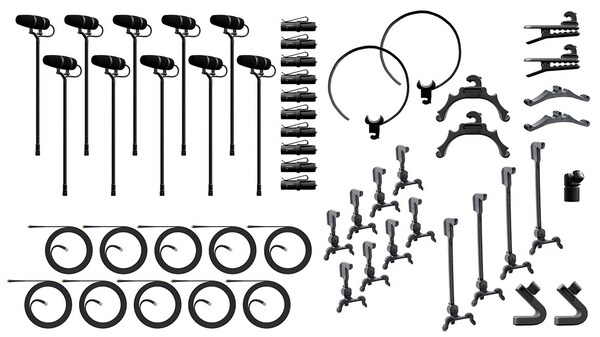 4099 CORE+ Classic Touring Kit, 10 Mics and accessories, Loud SPL, Cardboard Box