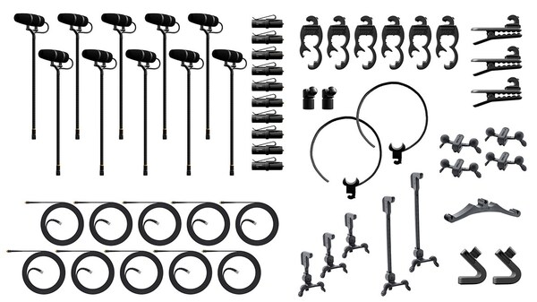 4099 CORE ROCK TOURING KIT, 10 MICS AND ACCESSORIES, EXTREME SPL, CARDBOARD BOX