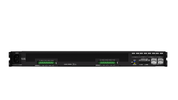 8-channel networked DSP power amplifier, 6 kW