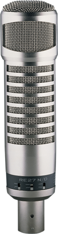 BROADCAST ANNOUNCER / STUDIO  MICROPHONE W/ VARIABLE-D & NEODYMIUM ELEMENT, 3 SELECTABLE FILTERS