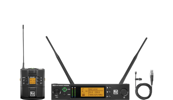 UHF BODYPACK WIRELESS SET FEATURING OL3 OMNIDIRECTIONAL LAVALIER MICROPHONE 653-663MHZ