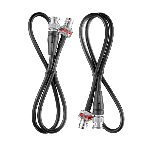 REAR TO FRONT MOUNT ANTENNA CABLE KIT: 2 HIGH-QUALITY RG-58 50 OHM CABLES 1M LONG (APPROX 3 FT)