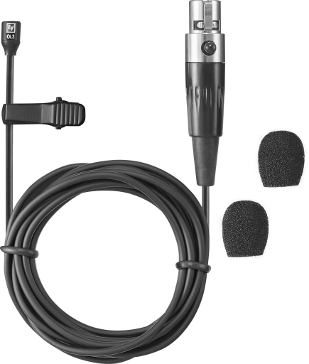 OMNIDIRECTIONAL LAVALIER MIC WITH TA4F / SMALL AND UNOBTRUSIVE LOW-PROFILE DESIGN
