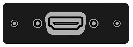 SINGLE HT. HDMI FEMALE BULKHEAD - BLACK