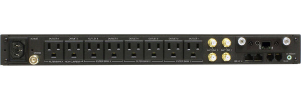 PANAMAX 15 AMP POWER CONDITIONER, 8 INDIVIDUALLY CONTROLLED OUTLETS VIA RS232 OR BLUEBOLT