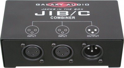XLR COMBINER - COMBINES TWO XLR INPUTS TO ONE XLR OUTPUT.