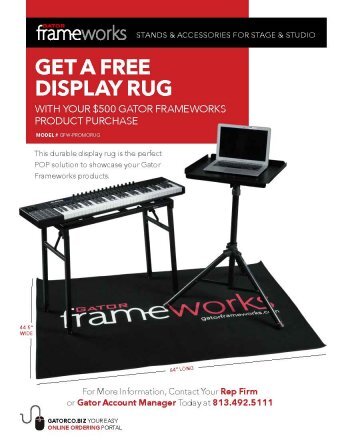 GATOR FRAMEWORKS BRANDED PROMOTION ENTRY RUG