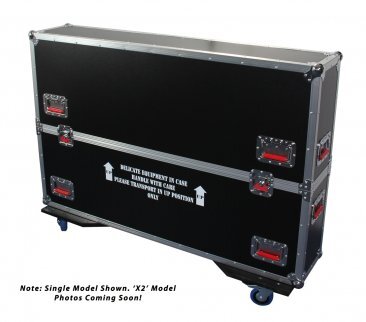G-TOUR CASE DESIGNED TO FIT 2 X LCD/LED/PLASMA SCREENS 37-43".  INTERIOR DIMS 43 X 6.3 X 30.5 (X2)