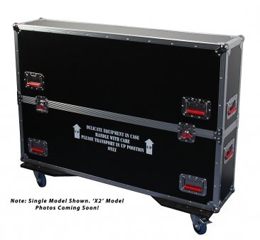 G-TOUR CASE DESIGNED TO FIT 2 X LCD/LED/PLASMA SCREENS 43-50".  INTERIOR DIMS 49.5 X 6.3 X 30.5 (X2)