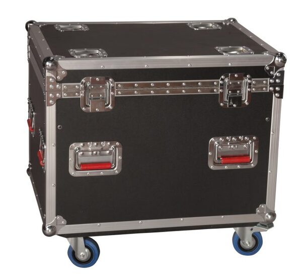 ATA WOOD FLIGHT TRUCK PACK TRUNK CASE; 30" X 22" X 22" EXTERIOR BEFORE CASTERS; 9MM WOOD